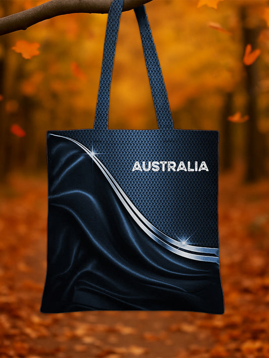 Retro Australian Flag Emblem Pure Cotton Canvas Bag