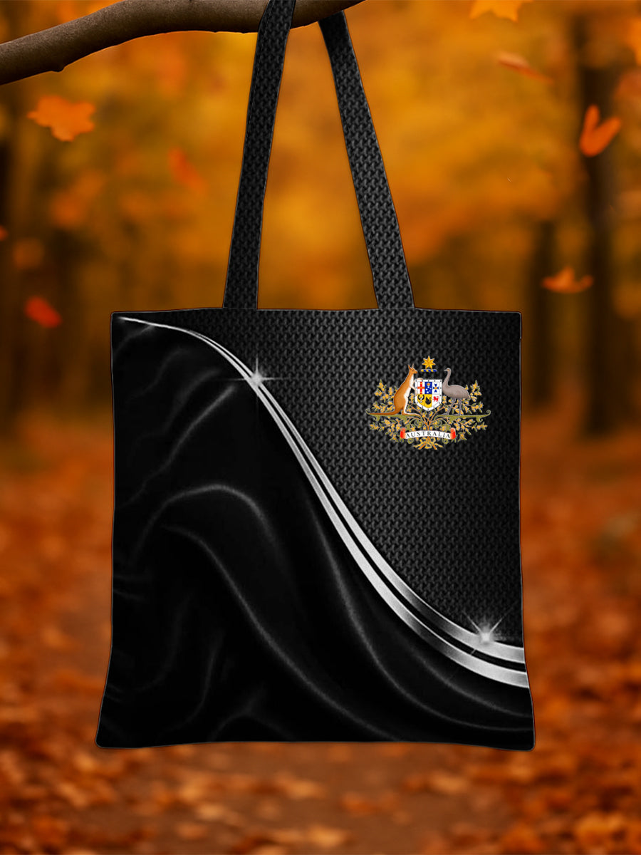 Retro Australian Flag Emblem Pure Cotton Canvas Bag