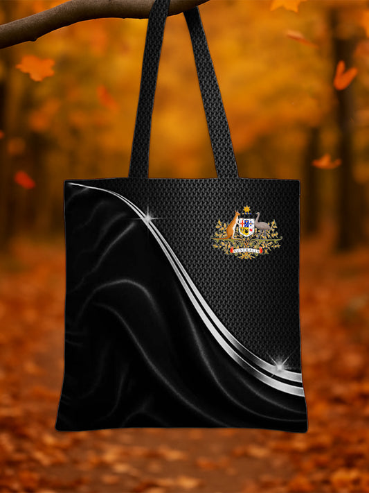 Retro Australian Flag Emblem Pure Cotton Canvas Bag