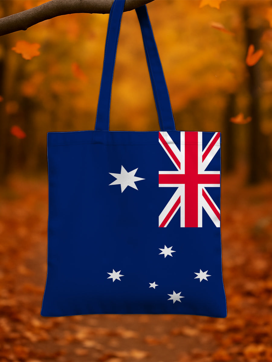 Retro Australian Flag Emblem Pure Cotton Canvas Bag