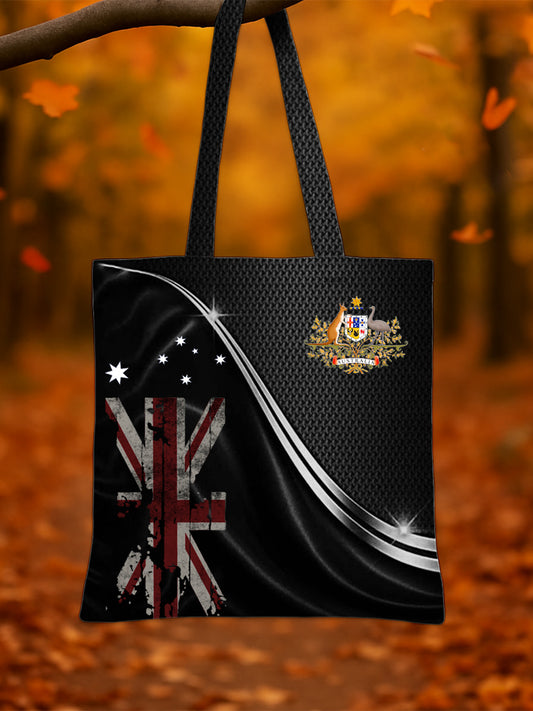 Retro Australian Flag Emblem Pure Cotton Canvas Bag