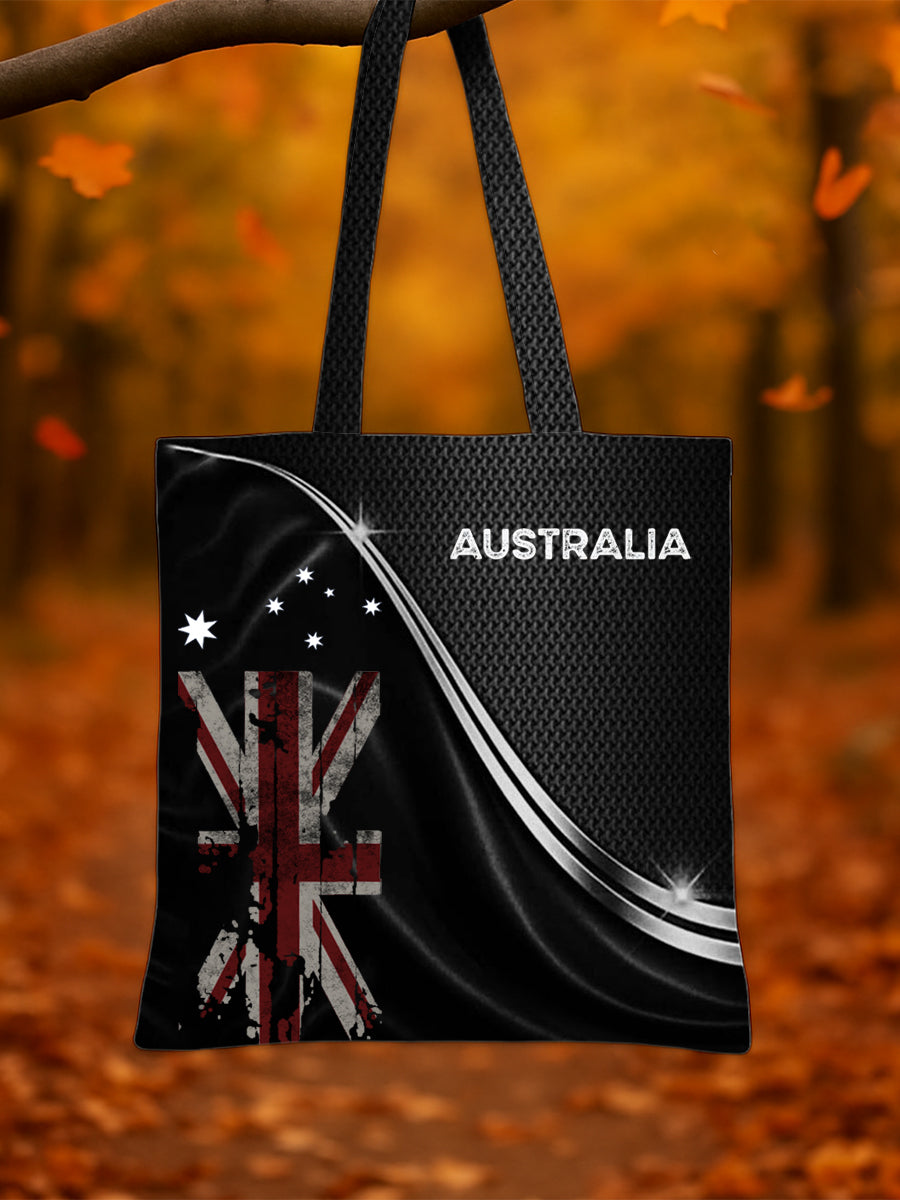 Retro Australian Flag Emblem Pure Cotton Canvas Bag