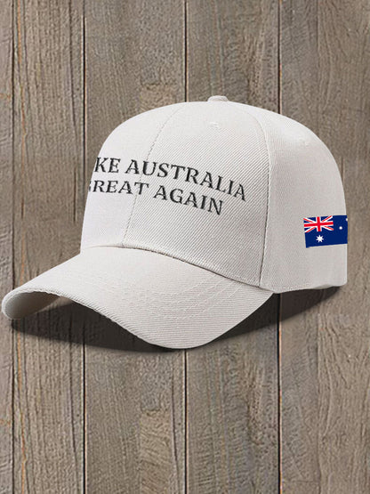 Unisex  Make Australia Great Again Print Hat