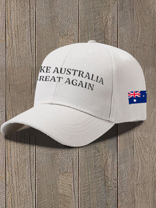 Unisex  Make Australia Great Again Print Hat