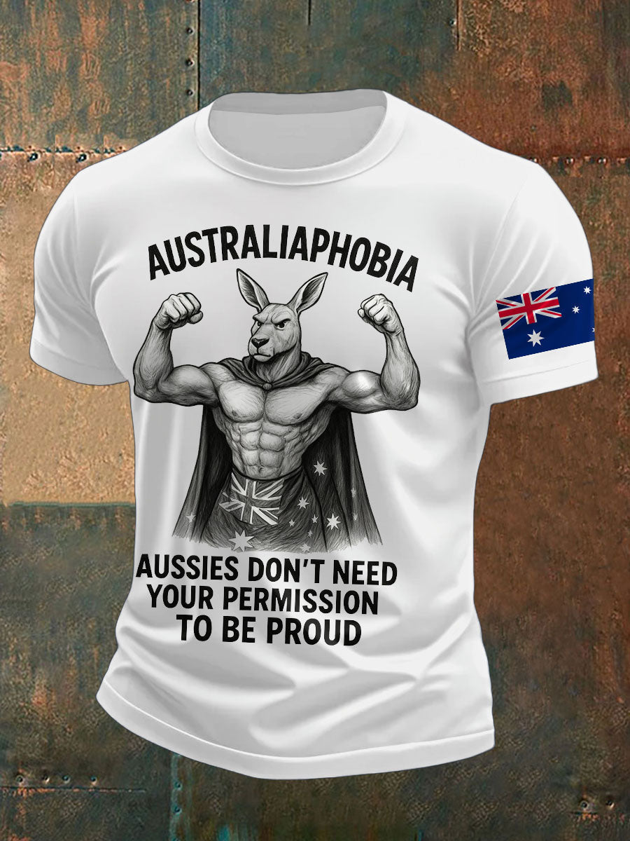 Men's AU Flag Proud Printed T-shirt