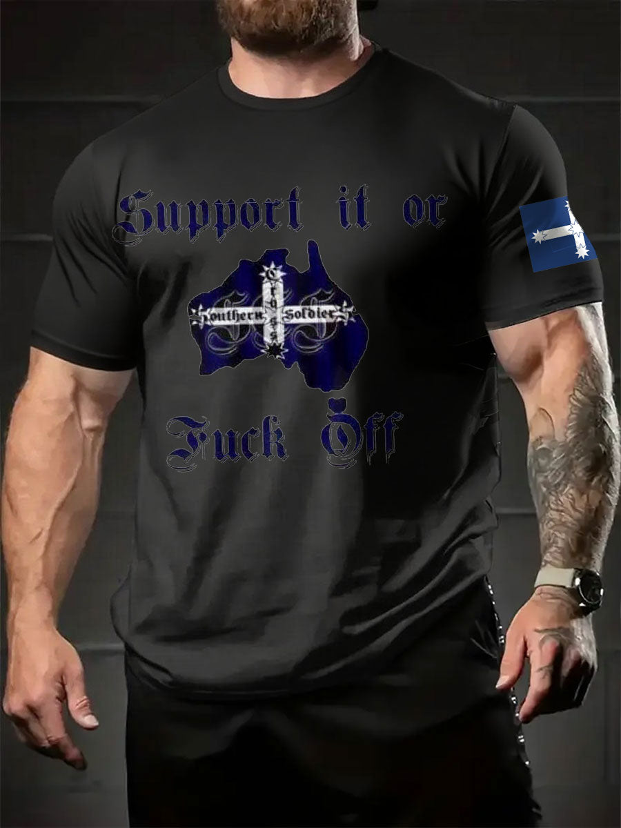 Men's AU Flag Proud Printed T-shirt