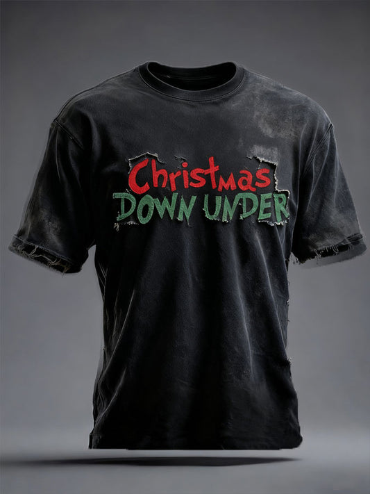 Men's Aussie Down Under Christmas Printed T-Shirt