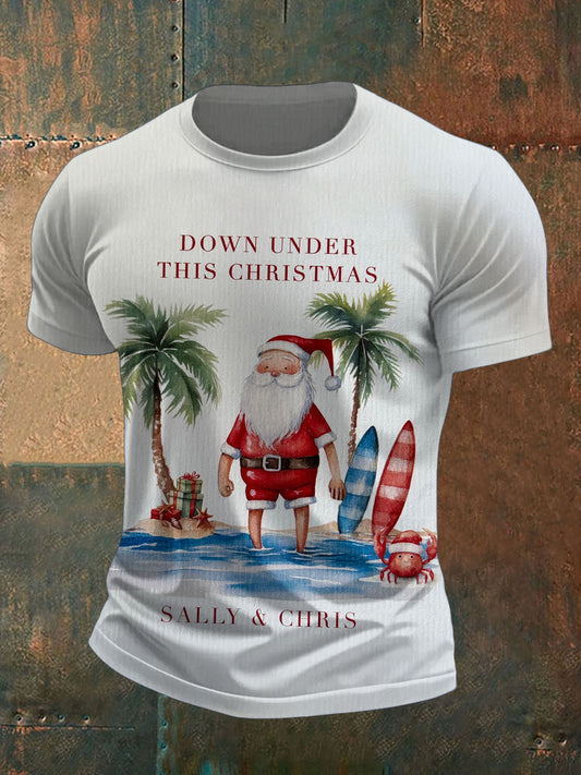 Men's Aussie Down Under Christmas Printed T-Shirt