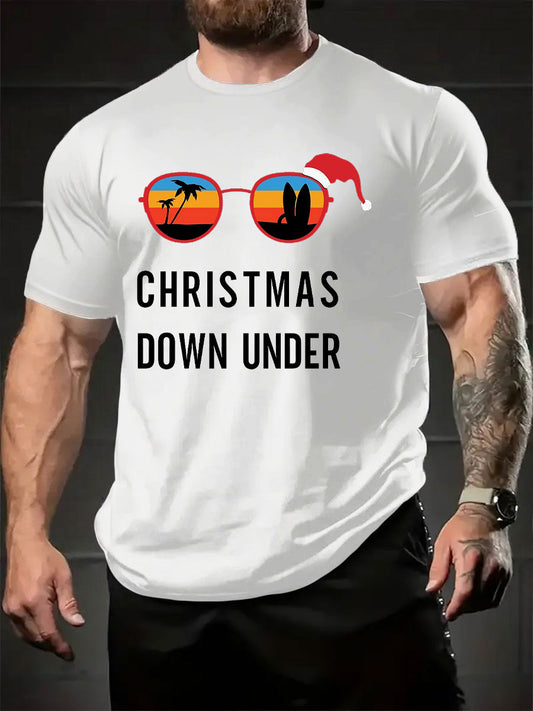 Men's Aussie Down Under Christmas Printed T-Shirt