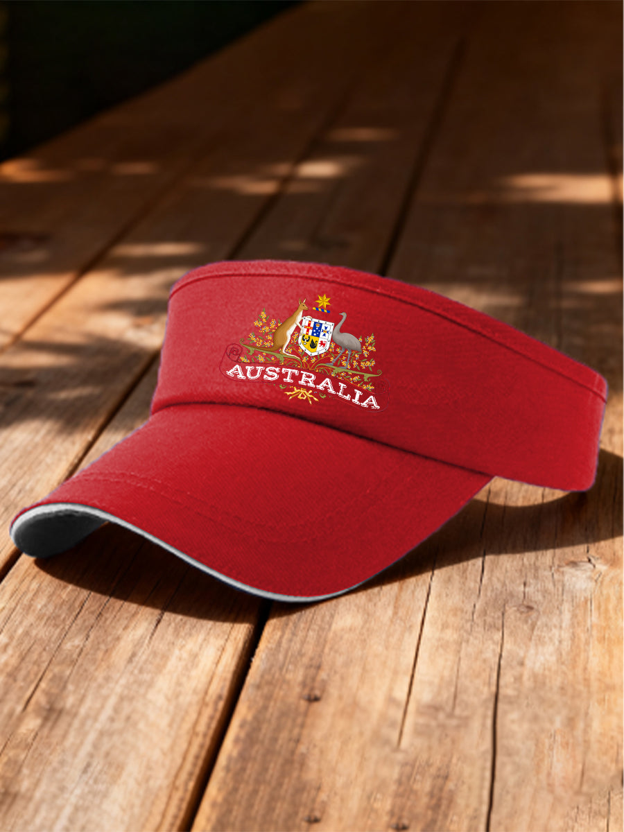 Retro Australian Print Sun Protection Baseball Cap