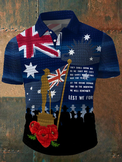 Men's Veteran Printed Casual Tops