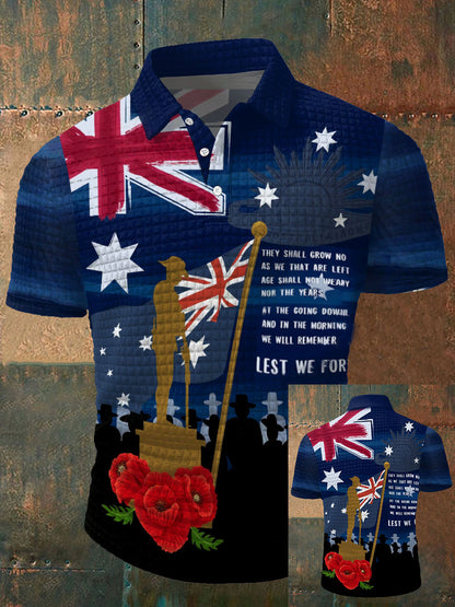 Men's Veteran Printed Casual Tops