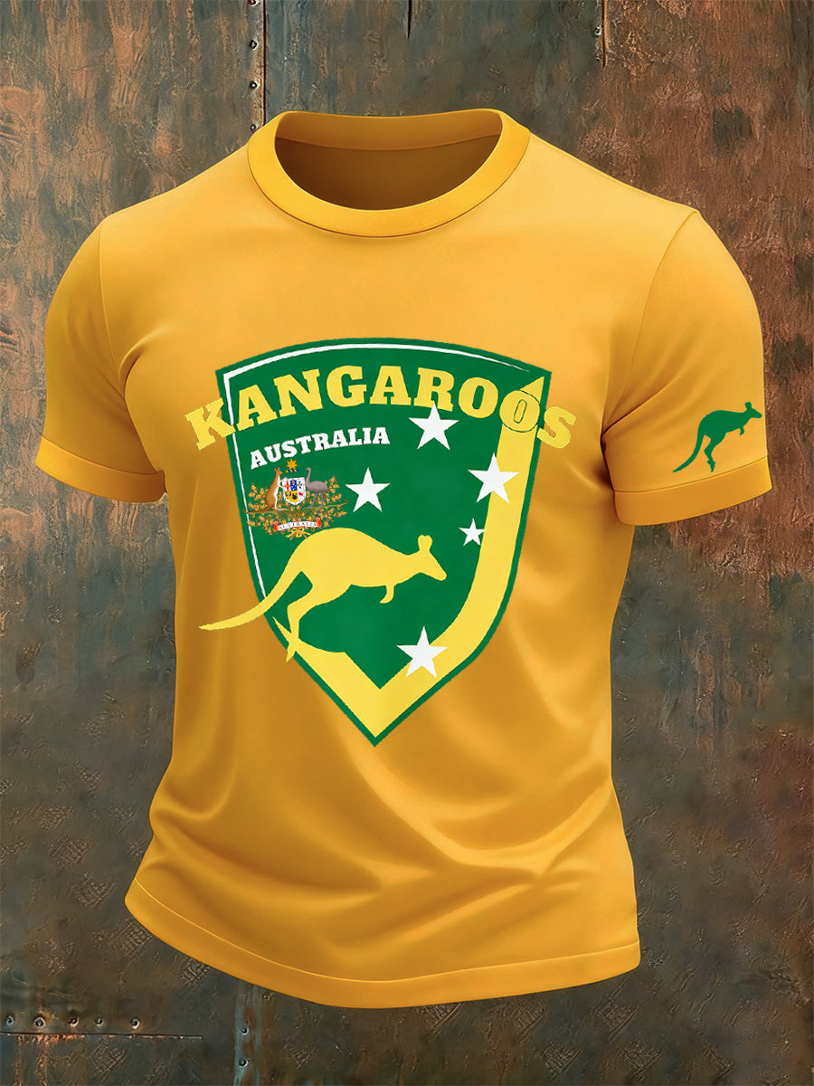 Men's Animal Art Casual Crew Neck Top