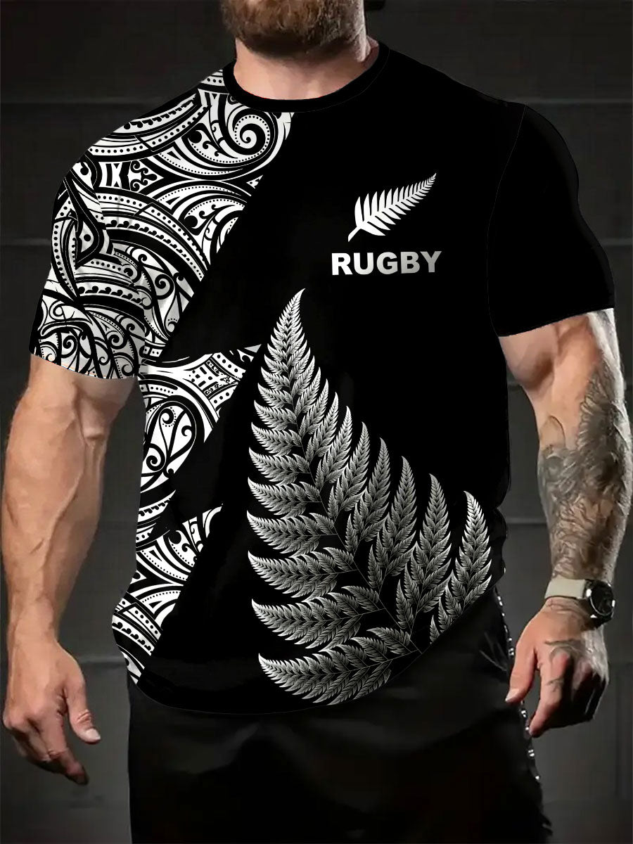 Men's New Zealand Art Printed T-shirt