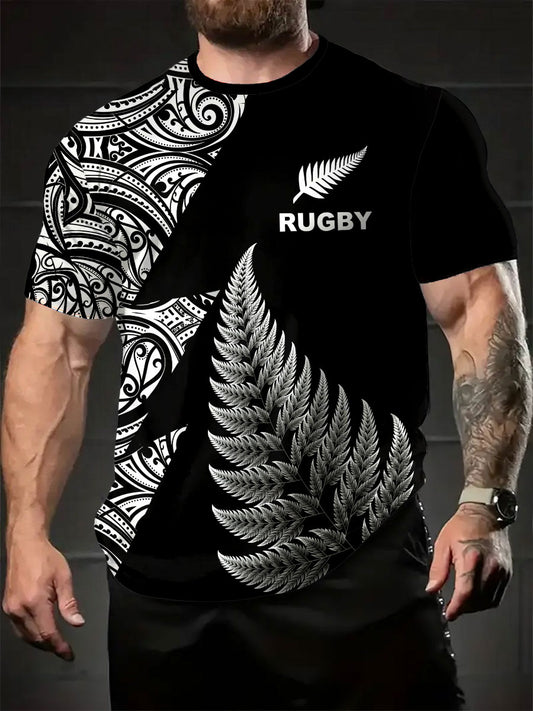 Men's New Zealand Art Printed T-shirt