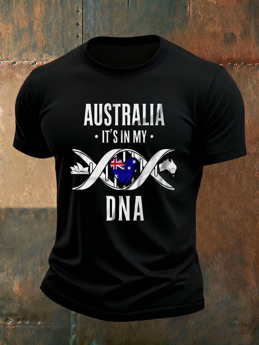 Men's Casual Loose-Fit Crew Neck Short Sleeve