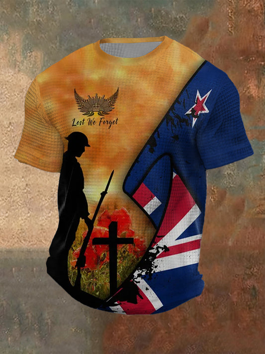 Men's Casual Loose-Fit Crew Neck Short Sleeve