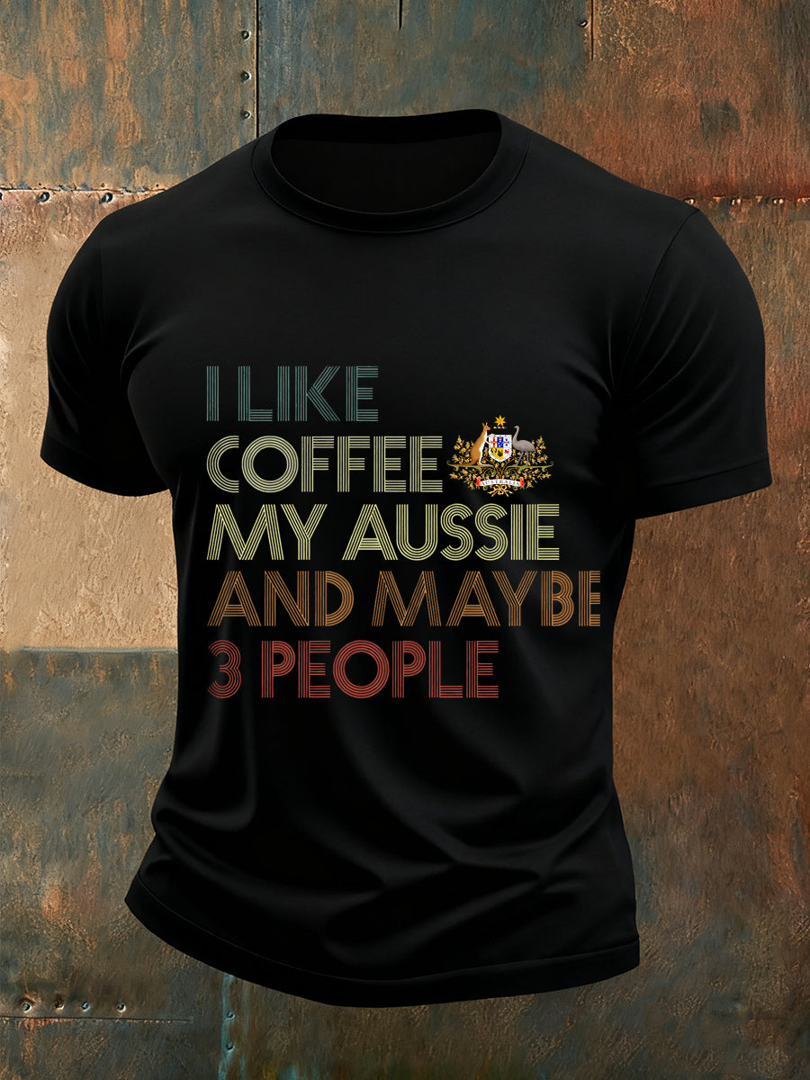 Men's Casual Loose-Fit Crew Neck Short Sleeve T-Shirt