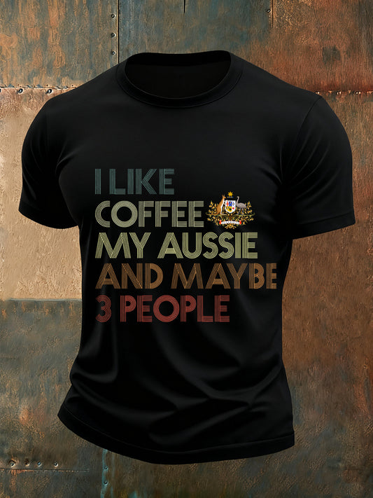 Men's Casual Loose-Fit Crew Neck Short Sleeve T-Shirt