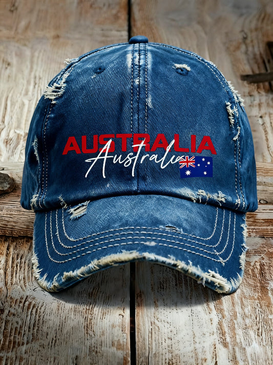 Retro Australian Badge Washed Cap
