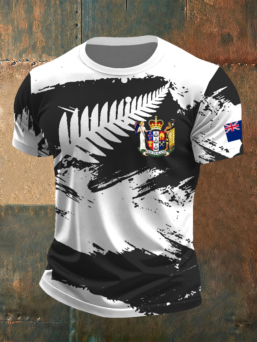 Men's Casual Loose-Fit Crew Neck Short Sleeve