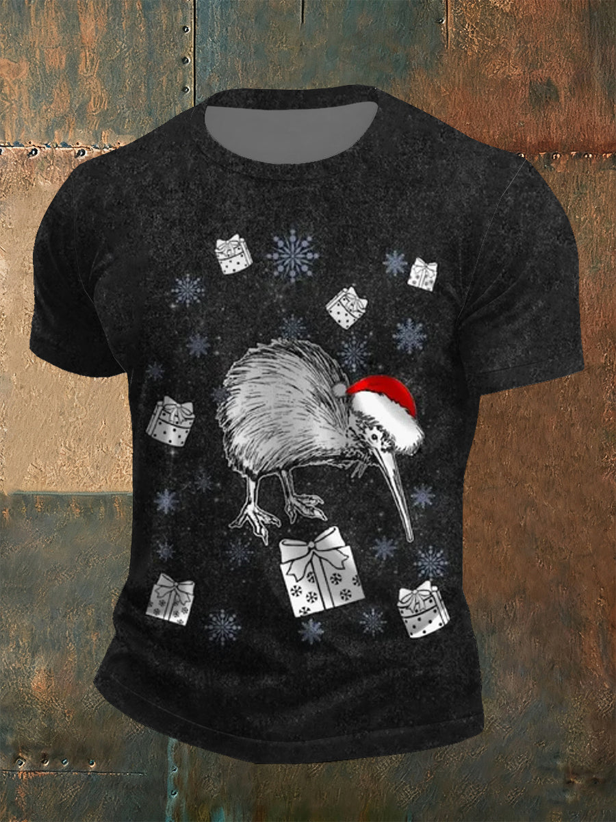 Men's Casual Loose-Fit Crew Neck Short Sleeve