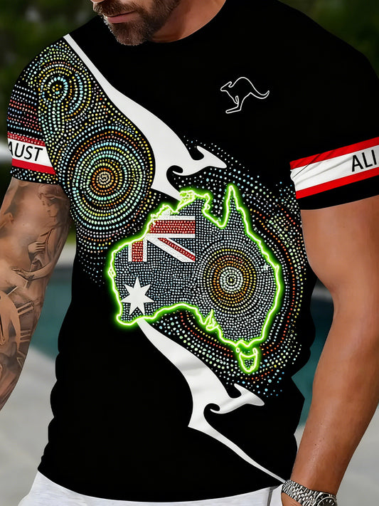 Men's Vintage Australian Eureka Flag Casual T-Shirt