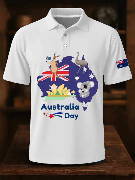 Men's Australia Day polo shirt