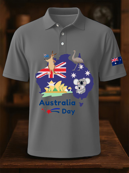 Men's Australia Day polo shirt