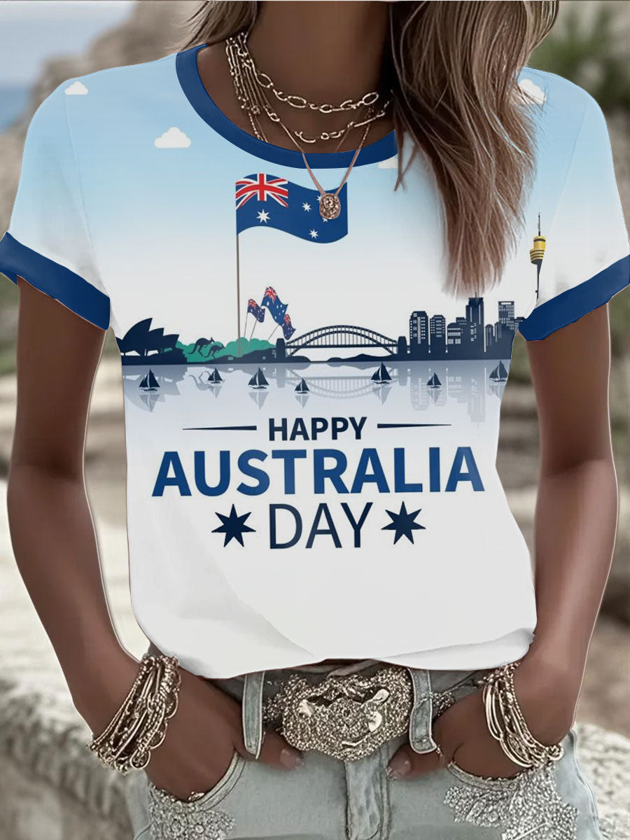 Women's Australia Day short-sleeved T-shirt