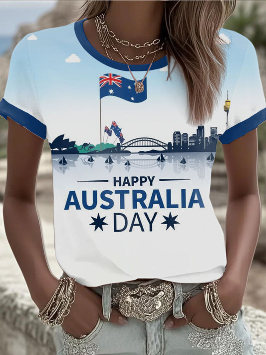 Women's Australia Day short-sleeved T-shirt