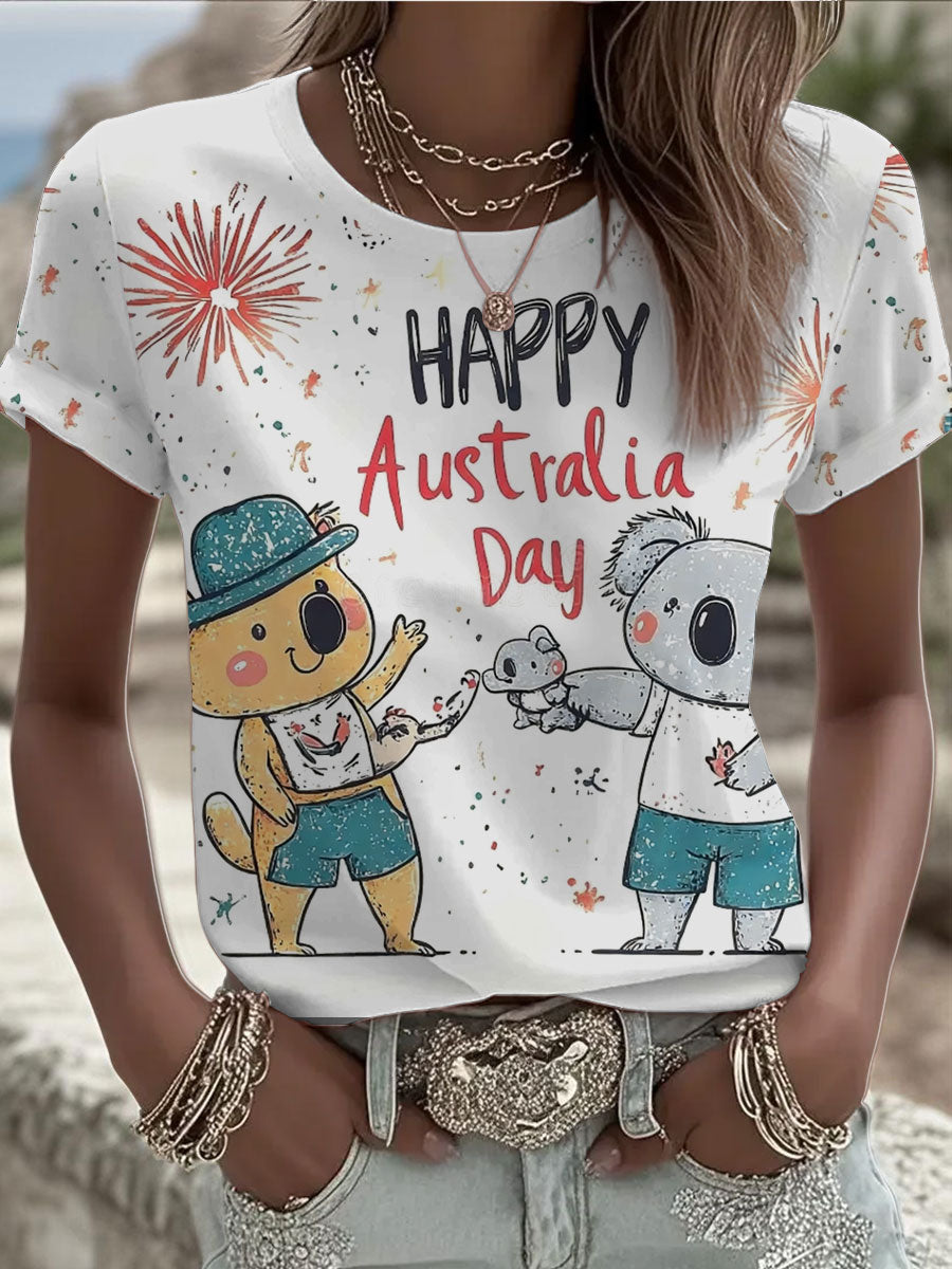 Women's Australia Day short-sleeved T-shirt