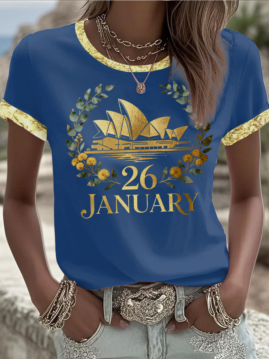Women's Australia Day short-sleeved T-shirt