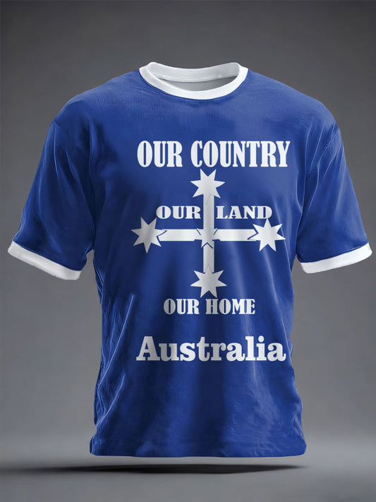 Unisex AU Australia Day Printed T-shirt