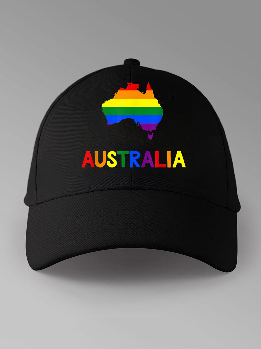 Unisex AU LBGT Pride Printed Hat