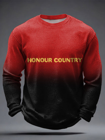 Men's AU Australia Day Printed Waffle Tops