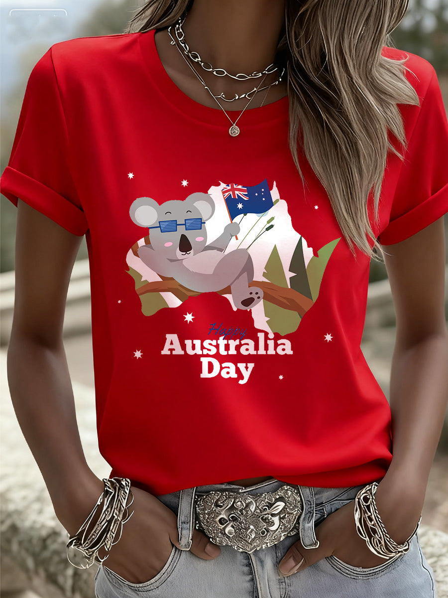 Women's Australia Day Printed T-Shirt