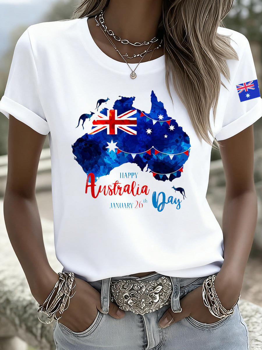 Women's Australia Day Printed T-Shirt