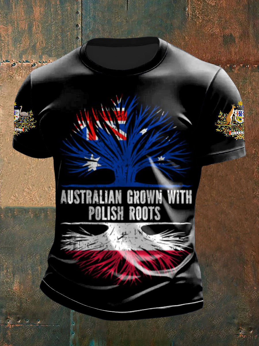 Men's Happy Australia Day Tree of Life Short sleeves T-shirt