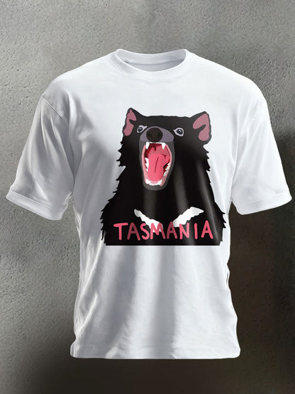 Unisex Aussie Cute Tasmanian Devil Printed T-shirt