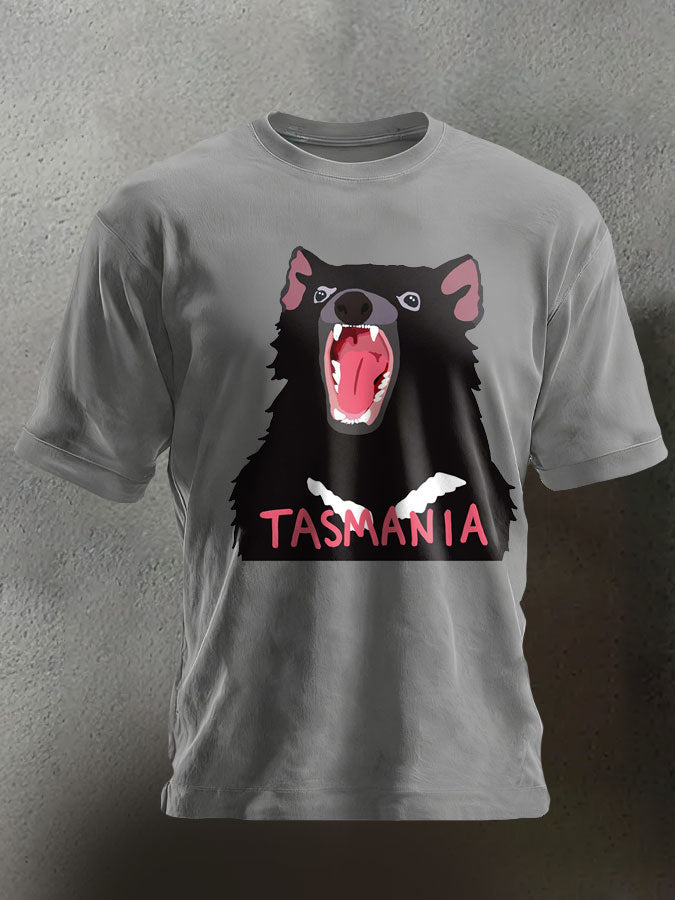 Unisex Aussie Cute Tasmanian Devil Printed T-shirt