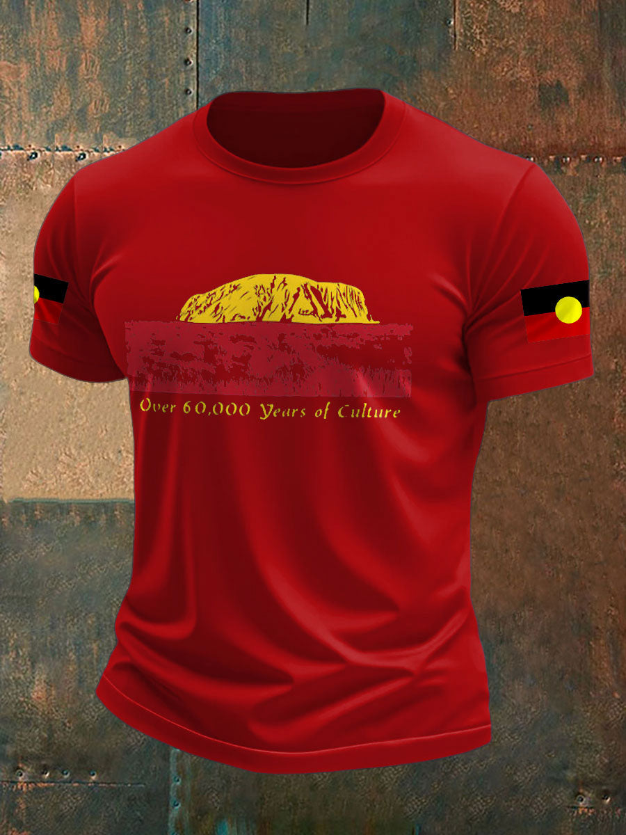 Men's Australian Aboriginal culture Art Printed T-shirt