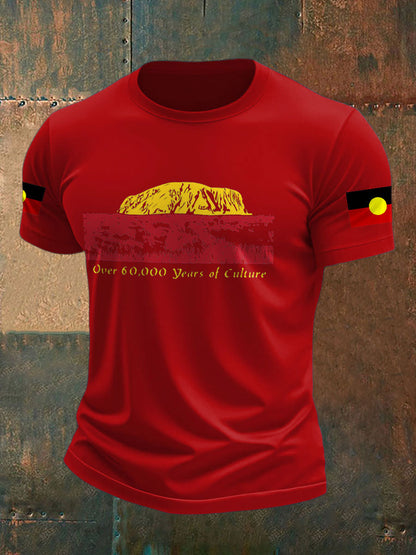 Men's Australian Aboriginal culture Art Printed T-shirt