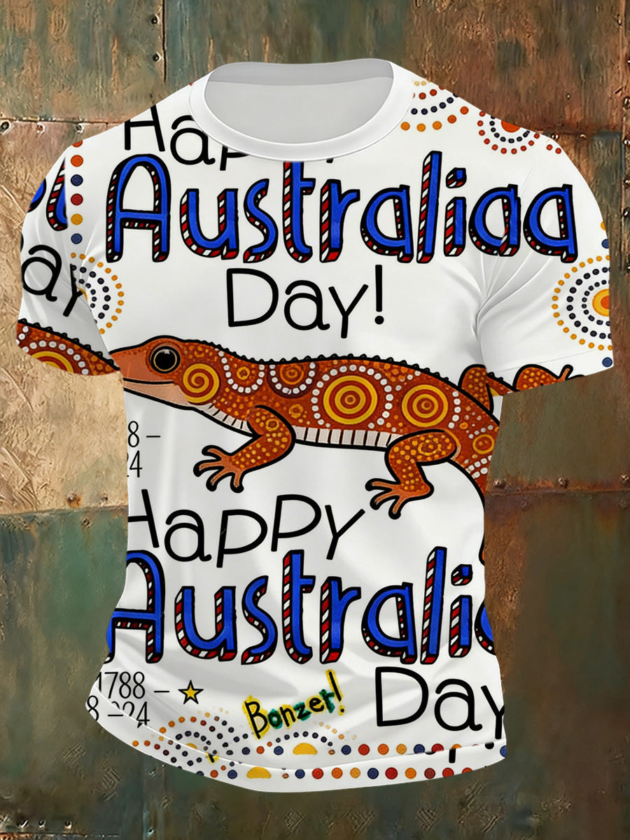 Men's Australian National Day Art Print T-Shirt