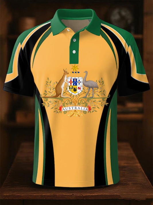 Men's Aussie Proud Printed Casual Tops