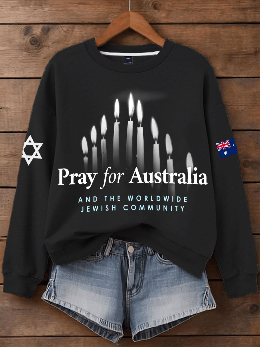 Women's Pray For Australia and the worldwide Jewish community Sweatshirts