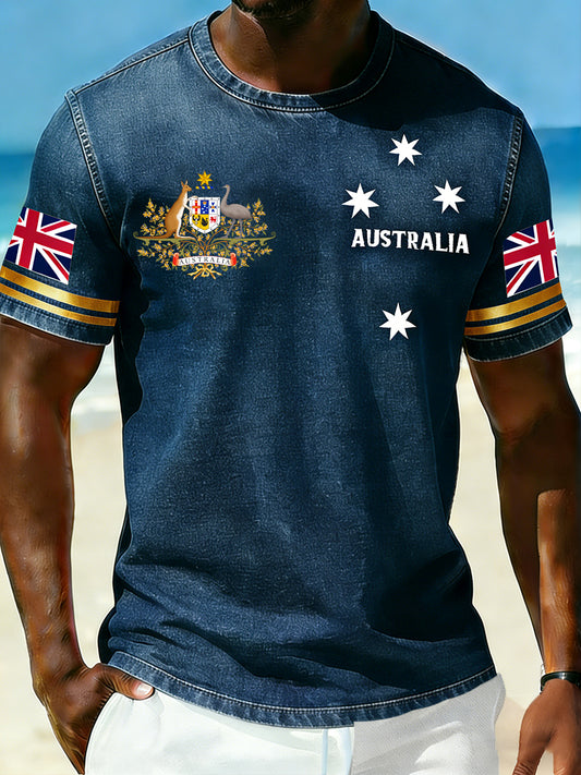 Men's Retro Australian Holiday Casual Fashion T-shirt