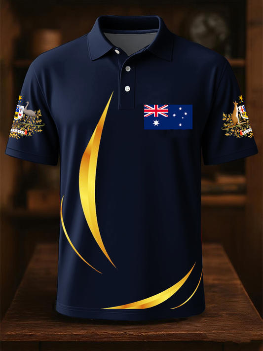 Men's Australian business style polo shirt