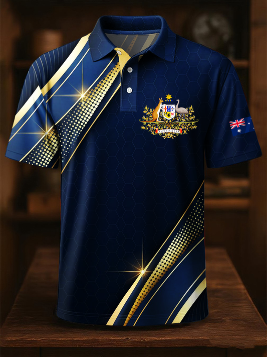 Men's Australian business style polo shirt