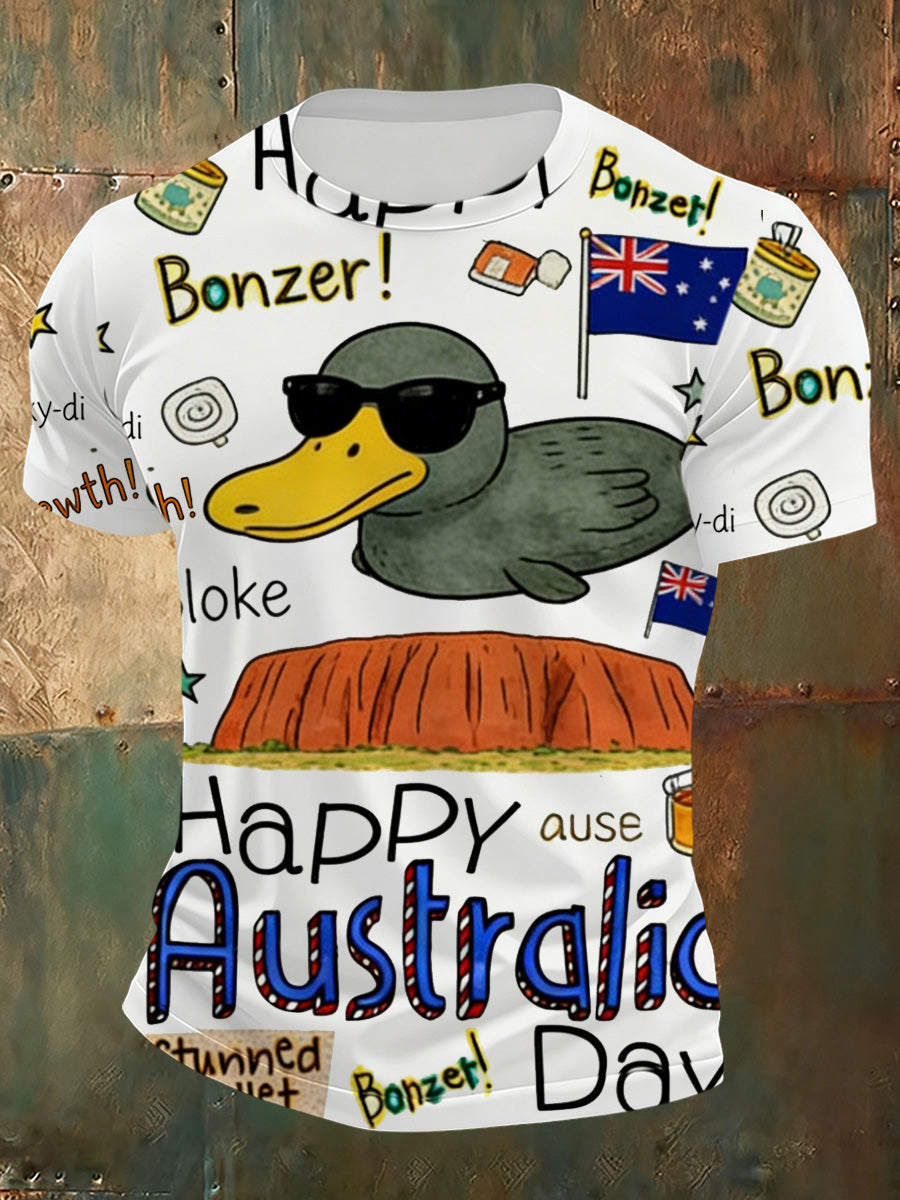 Men's Australia Day Printed T-Shirt
